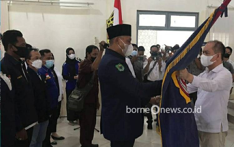 Suasana saat pelantikan pengurus Karang Taruna Kabupaten Kapuas masa bakti 2021 - 2026, bertempat di Aula Bappeda Kapuas, Rabu sore, 23 Februari 2022.