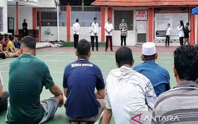 Warga Binaan di Lapas Sampit Ikuti Sosialisasi Pilkada 2024