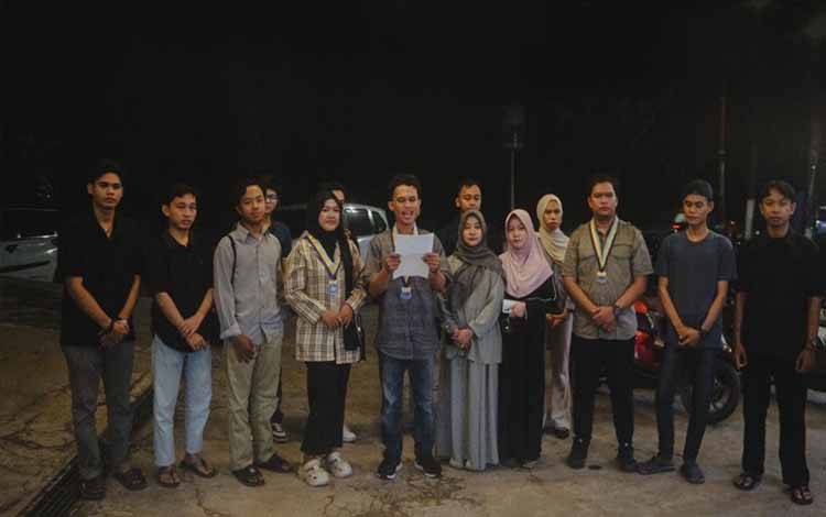 Pernyataan sikap Pergerakan Mahasiswa Islam Indonesia (PMII) se-Kota Palangka Raya. (FOTO:PMII)