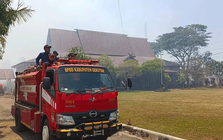 Kantor Disnakertrans Seruyan Nyaris Terbakar, Plh Sekda Imbau SKPD Siaga Karhutla