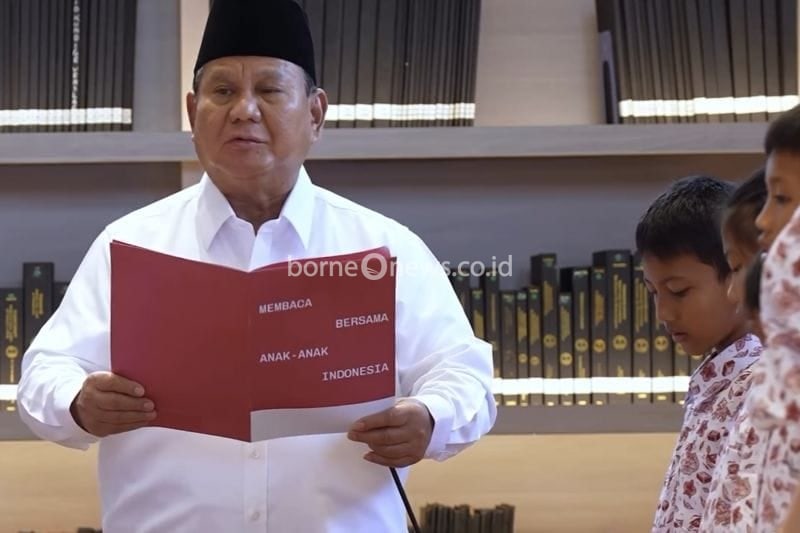 Presiden Prabowo Pimpin Murid SD Bacakan Teks Sumpah Pemuda